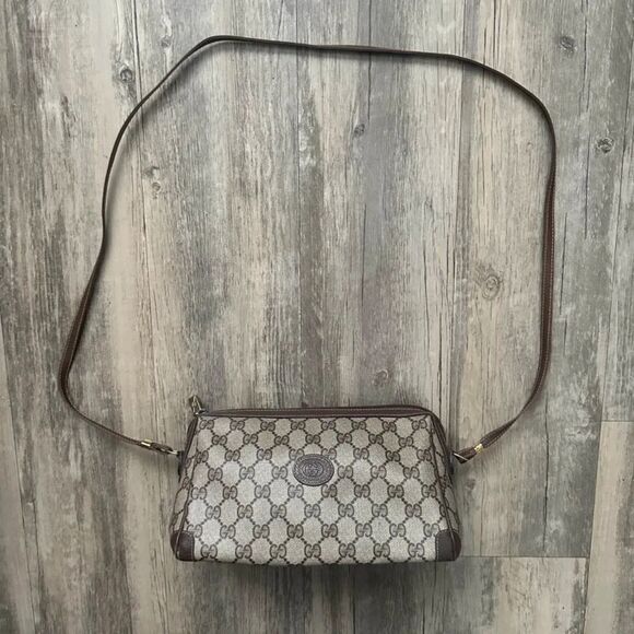 Vintage Gucci GG Monogram Crossbody Bag - Picture 1 of 15
